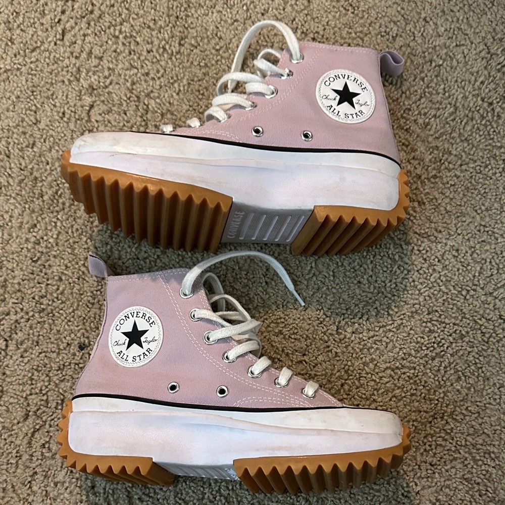 Converse All Star High-Top Sneakers in Light Pink